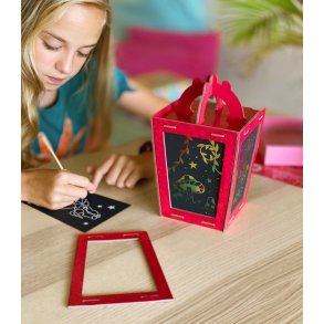 SCRATCH ART LANTERN