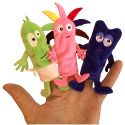 Babblarna - Fingerdukker, Displaybox 60 stk