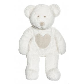 Teddy Cream - Bamse, Hvid, 45 cm