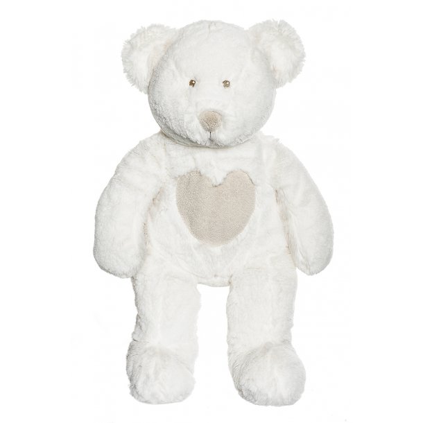 Teddy Cream - Bamse, Hvid, 45 cm