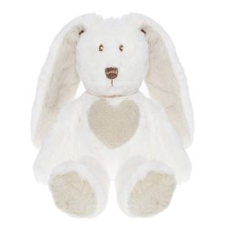 Teddy Cream - Kanin, Hvid, 24 cm