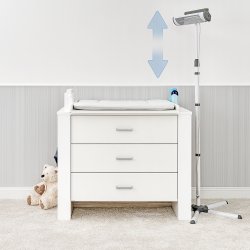 Puslebordsvarmer m. fod 