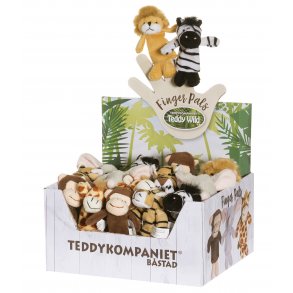 Fingerdukker, Vilde Dyr - Displaybox 36 stk 