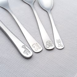 Brnebestik i rustfrit stl, 4 stk. 