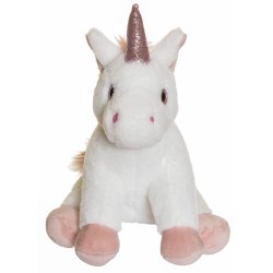 Teddy Unicorns - Enhjrning, Hvid, 25 cm 