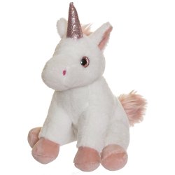 Teddy Unicorns - Enhjrning, Hvid, 25 cm 