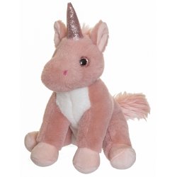 Teddy Unicorns - Enhjrning, Rosa, 25 cm 