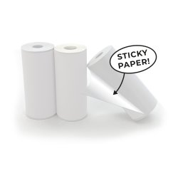 Self-Adhesive Paper Roll Refill Pack 3pcs - White