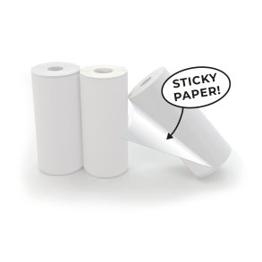 Self-Adhesive Paper Roll Refill Pack 3pcs - White