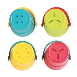 Spande legest til badet 