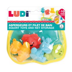 Badedyr m. opbevaringsnet 