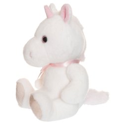 Teddy Unicorns - Enhjrningen Elsie, Hvid, 20 cm