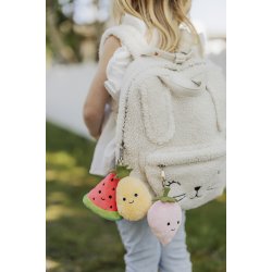 Teddy Bag Tags, Frugt - Displaybox 30 stk