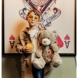 Teddy Mocca - Bamse i Beige, 60 cm
