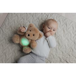 Teddy Lights - Natlampe m. lyd, Bamse, 25 cm