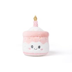 Teddy Party - Kage i Pink, 26 cm