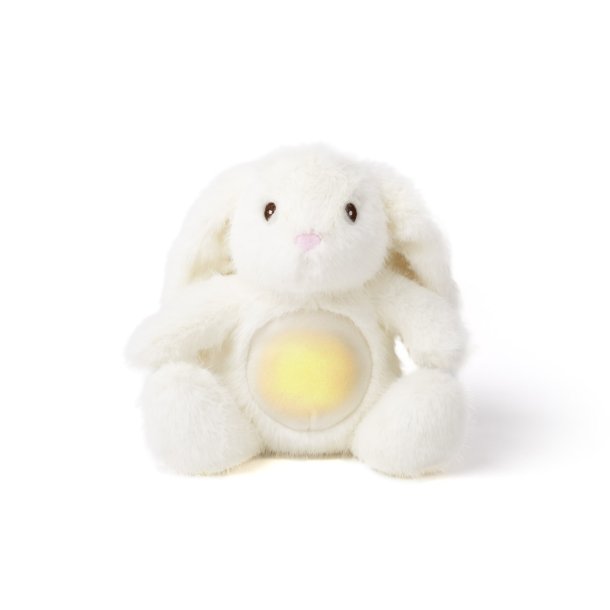 Teddy Lights - Natlampe m. lyd, Kanin, 25 cm