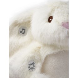 Teddy Lights - Natlampe m. lyd, Kanin, 25 cm