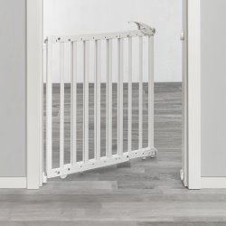 Tryk- eller V�gmonteret Sikkerhedsgitter, Modulopbygget - Hvid