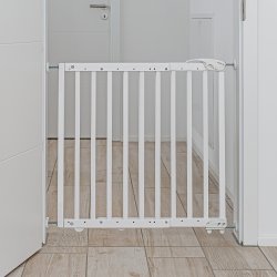 Tryk- eller V�gmonteret Sikkerhedsgitter, Modulopbygget - Hvid