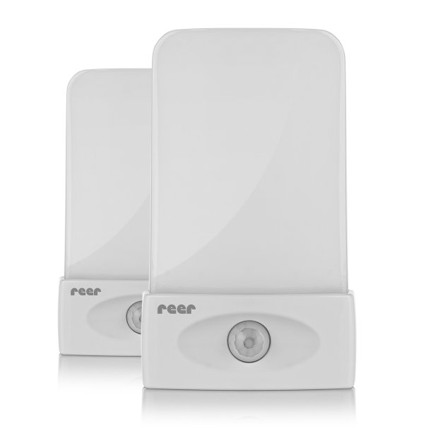 Natlys med bevgelsessensor - 2 stk 