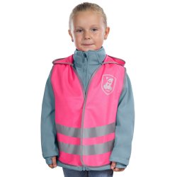 Sikkerhedsvest m. htte - Pink 