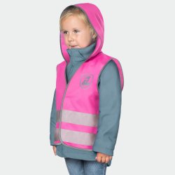 Sikkerhedsvest m. htte - Pink 