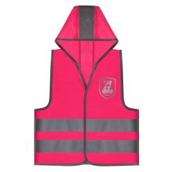 Sikkerhedsvest m. htte - Pink 