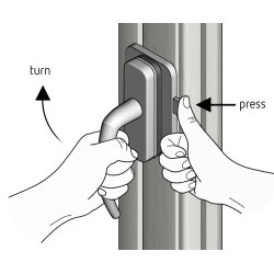 Sikkerhedsls til vindue/altandr 