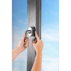 Sikkerhedsls til vindue/altandr, Antracit 