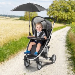 ShineSafe - Barnvagnsparasoll, Svart