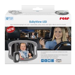 BabyView Bilspejl med lys  