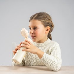 Drikkedunk m. sugerr - Creme