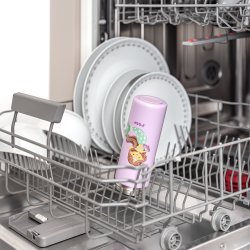 Drikkedunk m. sugerr - Lilla