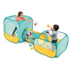 Legeomrde m. tunnel og bolde 