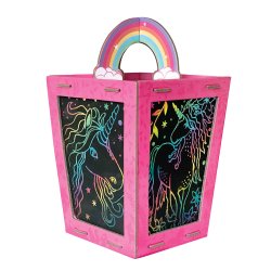Scratch Art Lantern - Totally Twilight Unicorns