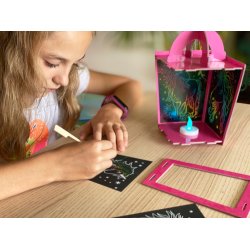 Scratch Art Lantern - Totally Twilight Unicorns