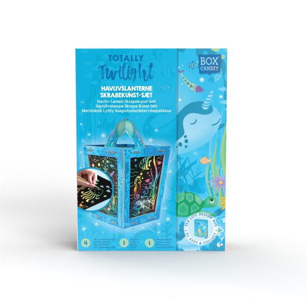 Scratch Art Lantern - Totally Twilight Sea