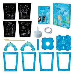 Scratch Art Lantern - Totally Twilight Sea