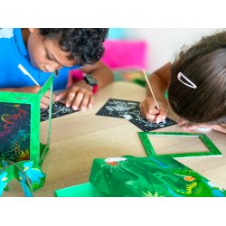 Scratch Art Lantern - Totally Twilight Dinosaur