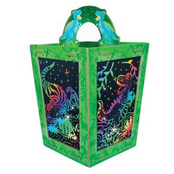 Scratch Art Lantern - Totally Twilight Dinosaur