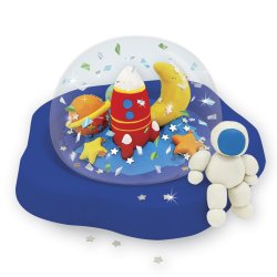 Rocket Globe Art - Totally Galaxy