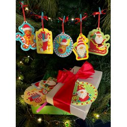 Diamond Art Ornaments &amp; Gift Tags - Totally Santa