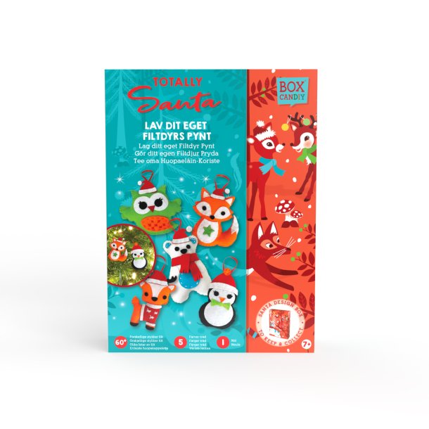 Felt Animal Ornaments - Totally Santa