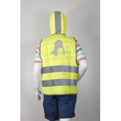 Sikkerhedsvest m. htte - Gul