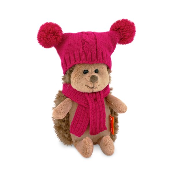 Fluffy the Hedgehog - Double Pompon Hat, 15 cm