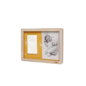 Babyaftryk i Klassisk Ramme - Okker
