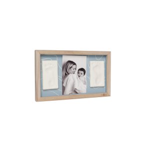 2 x Babyaftryk i Aflang Ramme - Abstrakt