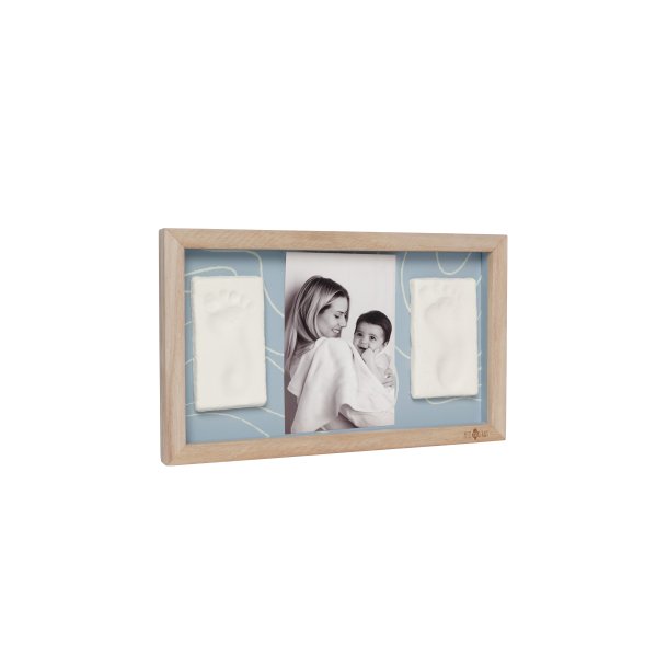 2 x Babyaftryk i Aflang Ramme - Abstrakt