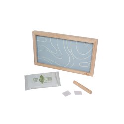 2 x Babyaftryk i Aflang Ramme - Abstrakt